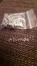 WYSIWYG 20pcs 37x8mm palabra mamá conector colgantes joyería mamá conector colgantes encanto mamá conector