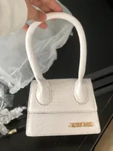 Jacquemus-Mini bolsas cuadradas pequeñas para mujer, diseñador de mano, marca de lujo, bolso de hombro de cuero de PU, trabajo, oficina, 2020