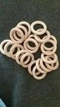 Anillo de madera sin BPA para bebé, mordedor de madera Natural para dentición de roedores, juguete Montessori DIY para regalo de pulsera de bebé de lactancia, 5 uds.
