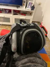 Bolso de hombro transpirable para mascotas, mochila plegable de viaje para el hombro, para exteriores