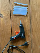 Towayer-pistola de pegamento de fusión en caliente de 20W con barra de pegamento, Mini pistola de 7mm * 100mm, herramienta de temperatura térmica eléctrica, juego de reparación de pistola de pegamento DIY