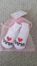 Calcetines antideslizantes de algodón para bebé, niño y niña, Unisex, con letras, amo a mamá y papá, 0-6 meses, 15