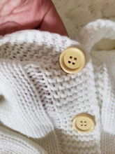 Suéter de tejido para bebé recién nacido de 0 a 24M, monos, pelele suave y cálido para otoño e invierno, monos con capucha para orejas de oso, chaquetas