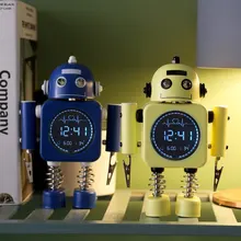 Robot Smart Digital Alarm Clock Temperature Display Desktop Clocks With Snooze Mode Home Bedroom Table Decoration For Child gift
Robot Smart Digital Alarm Clock Temperature Display Desktop Clocks With Snooze Mode Home Bedroom Table Decoration For Child gift