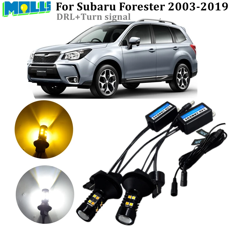 Для Subaru Forester SG SH SJ SK 2003-2019 светодиодный DRL сигнал поворота автомобильный передний сигнал поворота DRL дневные ходовые огни лампы s
Для Subaru Forester SG SH SJ SK 2003-2019 светодиодный DRL сигнал поворота автомобильный передний сигнал поворота DRL дневные ходовые огни лампы s