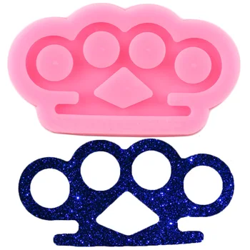 Shiny Mini Brass Knuckles Shape Silicone Molds DIY Epoxy Resin Mould Keychains Pendant Polymer Clay Moulds
Shiny Mini Brass Knuckles Shape Silicone Molds DIY Epoxy Resin Mould Keychains Pendant Polymer Clay Moulds
