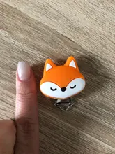 Accesorios de cadena para pezones, Clip para chupete de zorro de modelado bonito, accesorios para bebés, pezones y accesorios, productos para bebés al por mayor, 1 unidad