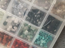 1323 Uds. Kit de cuentas de piedras preciosas irregulares con cuentas espaciadoras cierres de langosta anillos de salto elásticos para suministros de joyería DIY