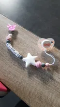 Nuevo nombre personalizado de silicona bebé chupete Clip de cadena tetina chupete cadena titular para bebé recién nacido CE juguete para regalo