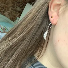 Abalorios de cara de luna de 15 Uds., colgantes de Color plata antigua de 19x9mm, fabricación artesanal, búsqueda de joyería tibetana