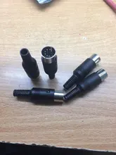 5 unids/lote conector macho DIN de 5 pines conector DIN con mango de plástico adaptador de conector de Cable de teclado