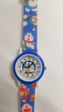 Reloj de pulsera de silicona con estampado de doraemon para niños y niñas, máquina reloj cascabeleo de gato, de cuarzo, 2020