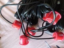 Cable de coche Auto Parktronic Sensor de estacionamiento con luz LED con 4 sensores copia inversa de aparcamiento sistema de detección monitorizado con Radar pantalla