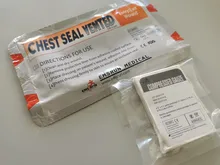 Tejido desechable de algodón, vendaje de compresión de Color, gasa comprimida