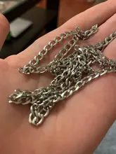 Collar de cadena de eslabones cubanos para hombre, de acero inoxidable, Color dorado, negro y plateado, talla 3-7mm