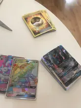 Tarjeta de Pokémon versión en inglés con 60 V MAX Tag Team 200 GX 20 ENERGY 20 MEGA 20 EX 10, Cartas coleccionables de juego brillante