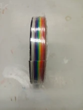 Cable-Wire Ribbon-Cable Rainbow-Ribbon Flat-Color 28AWG 10WAY 10P 5meters/Lot
