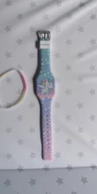 Relojes luminosos con diseño de viñetas de animales para niños y niñas, pulsera Infantil con diseño de helado