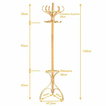 Hallstand's standing and Umbrella stand Wood Tough 12 hooks natural color OFFER
Hallstand's standing and Umbrella stand Wood Tough 12 hooks natural color OFFER