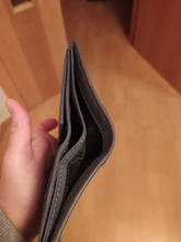 Hombres cartera billetera de cuero Slim Hipster de piel de vaca de tarjeta de crédito/portadores de identificación de monederos de negocios billetera plegable