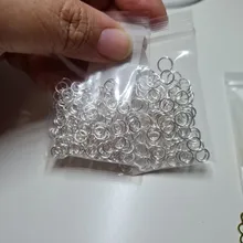 Lote de anillos abiertos de 3-20mm, 50-200 unids/lote, conectores de anillos partidos de oro rosa para DIY, joyería, accesorios Diy