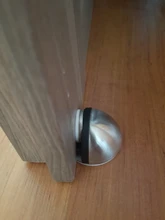 Tope de puerta magnético de goma de acero inoxidable, soportes de puerta ocultos con pegatina antiperforación, topes de puerta sin clavos montados en el suelo