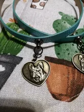 Placa de identificación con grabado gratis para perros y gatos, placa con nombre personalizada, antipérdida, con forma de corazón, colgante para Collar