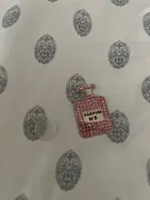 Adornos de diamantes de imitación para decoración de zuecos, Charms de diseñador de marca, regalo JIBZ