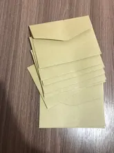 (10 unids/lote) sobres de papel Kraft clásico de 7*10cm, Mini sobres de tarjeta de felicitación, tarjeta de membresía
