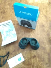 APEXEL-prismáticos HD de gran potencia, minitelescopio telescópico de 114m/1000m para senderismo, caza y avistamiento de aves, 10x25, BAK4