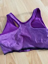 VEQKING-sujetadores deportivos con cremallera frontal para mujer, Top deportivo acolchado sin aros, transpirable, de realce, para Fitness, gimnasio, Yoga, entrenamiento