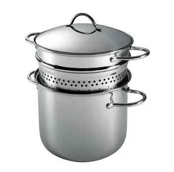 Barazzoni Pastamania bottomless Spaghettiere with basket, Made in Italy, stainless steel 18/10, 6 liters pots
Barazzoni Pastamania bottomless Spaghettiere with basket, Made in Italy, stainless steel 18/10, 6 liters pots