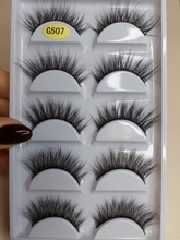 Multipack 3D Pelo de visón suave pesta?as postizas hechas a mano esponjosas pesta?as largas herramientas de maquillaje de ojos naturales Ojo de imitación las pesta?as 5 pares