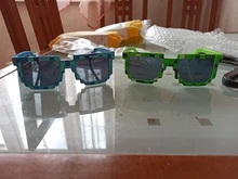 WarBLade-gafas de sol de tamaño más pequeño para niños y niñas, lentes de sol infantiles con forma de píxel, mosaico, regalo para niños, fietsbril