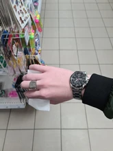 Anillo con iniciales Retro de Vnox para hombre, sello pesado voluminoso de 18mm, banda masculina, letras de acero inoxidable, regalo de joyería personalizado para él