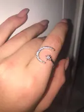 IPARAM nuevo diseño CZ estrella de circón anillo de 2020 declaración de moda oro plata encanto de Color señora chica anillo de la joyería