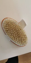 Jabalí-cepillo de madera ovalado para ducha, cerdas naturales, masaje exfoliante, tratamiento de celulitis, circulación sanguínea