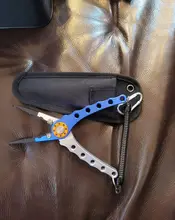 Alicates de acero inoxidable para pesca, aparejos de pesca, cortador de señuelos, herramienta de aparejos, alicates con anillas abiertas, señuelo