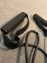 Bandas de resistencia de 5 niveles con asas, cuerda elástica para yoga, ejercicio físico, con tubos para entrenamiento de fuerza en el hogar