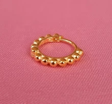 CANNER-pendientes de plata de ley 925 para Mujer y hombre, Piercing con hebilla de hueso del oído, círculo redondo, minimalista, para fiesta