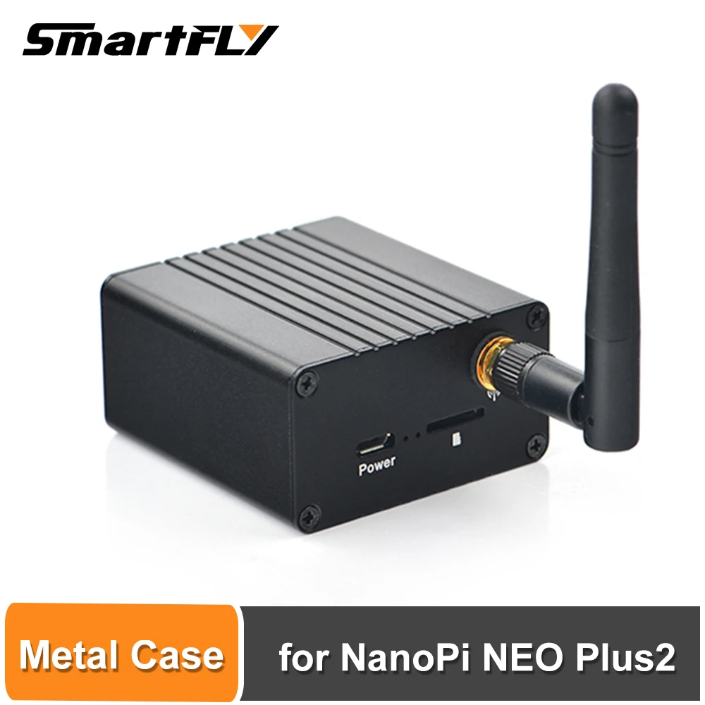 Smartfly Friendlyarm NanoPi NEO Plus2 All Metal Aluminum Shell with Antenna and Custom Radiator
Smartfly Friendlyarm NanoPi NEO Plus2 All Metal Aluminum Shell with Antenna and Custom Radiator