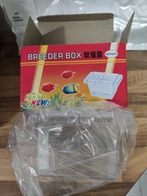 Caja de aislamiento de cría de pecera de acrílico transparente, soporte para incubadora de acuario