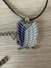 Ataque en collar de titanio alas de la libertad Eren Scout legión de guardia de la policía militar aprendiz escuadrón colgante Anime de la joyería