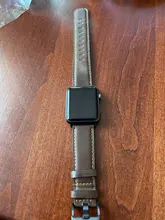 Correa para Apple watch de 44mm, 40mm, iWatch de 42mm y 38mm, correa Retro de cuero de vaca para iwatch series 6 5 4 3 2 SE