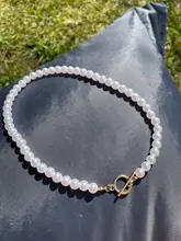 Gargantilla de perlas góticas para mujer, Collar de Color dorado, colgante Lasso, joyería en el cuello, cadena de cuentas, Gargantilla para niña, Kpop