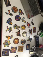 AQK 25 pzas/lote colorido sol luna que la paz mundial pegatinas Estilo bohemio pegatina Bohemia para Skateboard equipaje Laptop guitarra Coche