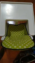 Funda para cojín de asiento para silla alta de bebé, esteras de refuerzo impermeables plegables portátiles, almohadillas para silla de alimentación, cojín para silla de niños