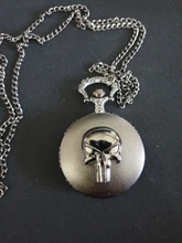 -Steampunk relojes de bolsillo de cuarzo para hombre, reloj de bolsillo negro antiguo con collar y cadena, Unisex, el mejor regalo