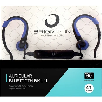Bluetooth Sports Headset with Microphone BRIGMTON BML-11-A Blue 
Bluetooth Sports Headset with Microphone BRIGMTON BML-11-A Blue