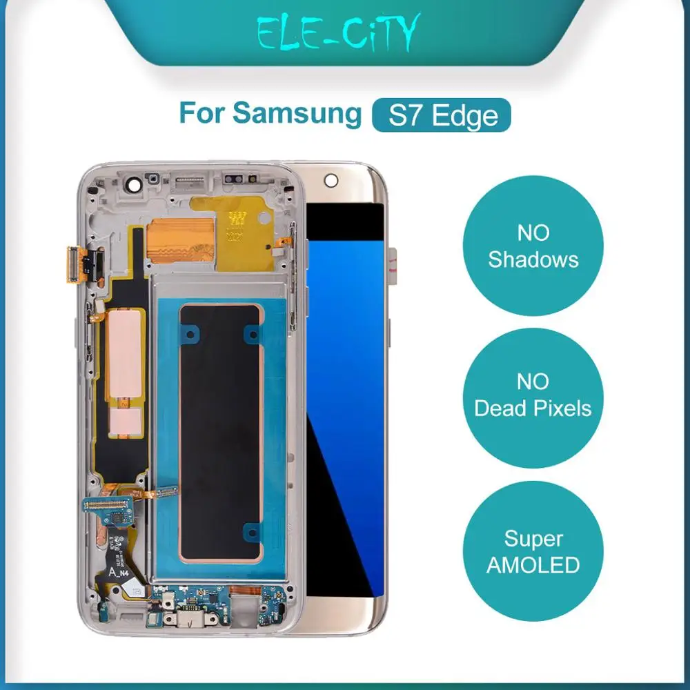 OEM Display For Samsung Galaxy S7 Edge G935F G935A V AMOLED Touch Screen Display Digitizer Assembly Replacement With Frame New
OEM Display For Samsung Galaxy S7 Edge G935F G935A V AMOLED Touch Screen Display Digitizer Assembly Replacement With Frame New